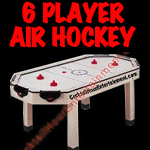 6 player air hockey